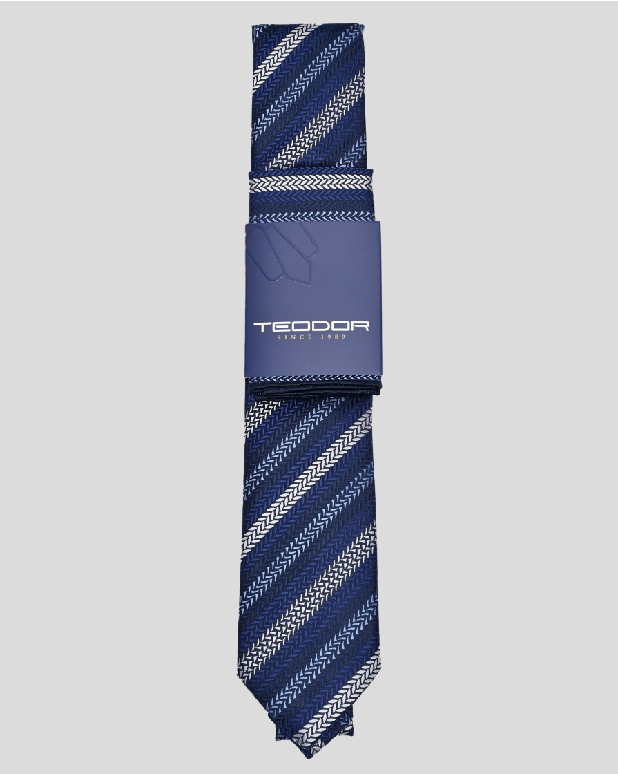 TIE AND POCKET SQUARE TECHNICAL TEXTILE