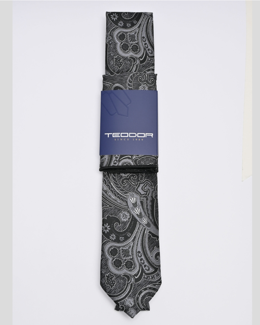 TIE AND POCKET SQUARE TECHNICAL TEXTILE