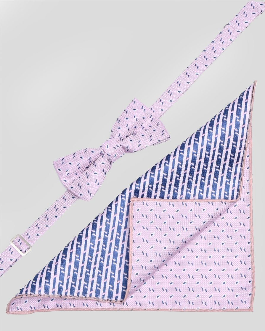 BOW TIE AND POCKET SQUARE TECHNICAL TEXTILE
