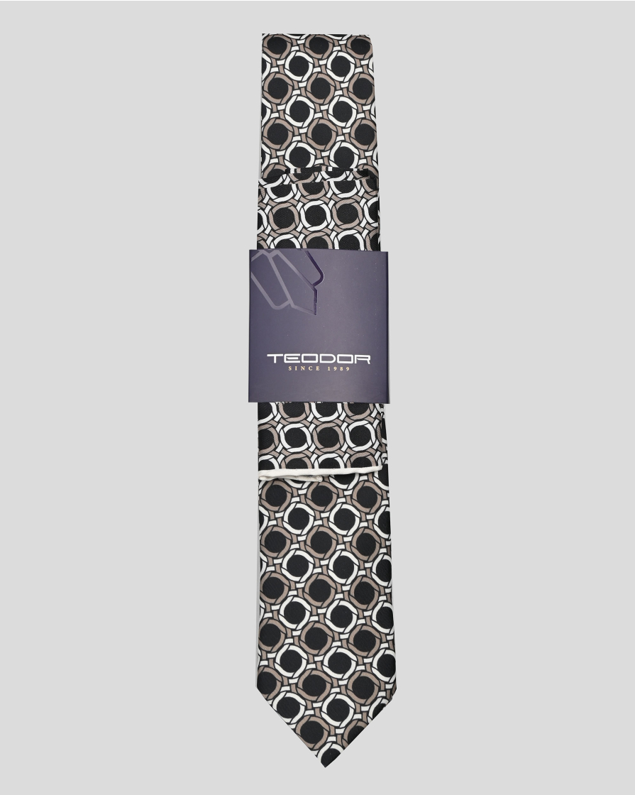 TIE AND POCKET SQUARE TECHNICAL TEXTILE