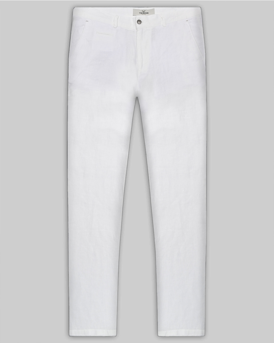 TROUSERS REGULAR FIT LINEN