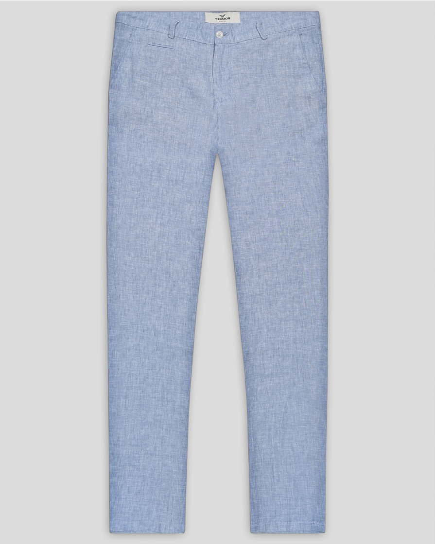 TROUSERS REGULAR FIT LINEN